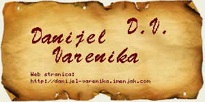 Danijel Varenika vizit kartica